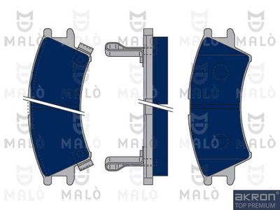 1050018 AKRON-MALÒ Комплект тормозных колодок, дисковый тормоз