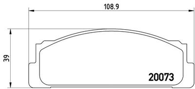 P23003 BREMBO Комплект тормозных колодок, дисковый тормоз