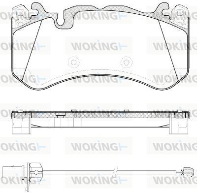 P1200330 WOKING Комплект тормозных колодок, дисковый тормоз