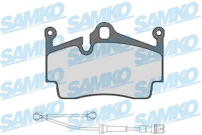 5SP1583A SAMKO Комплект тормозных колодок, дисковый тормоз