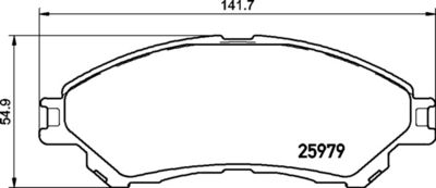 P79032 BREMBO Комплект тормозных колодок, дисковый тормоз