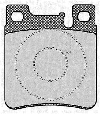 363916060303 MAGNETI MARELLI Комплект тормозных колодок, дисковый тормоз