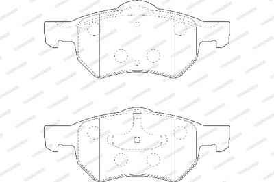 WBP23807A WAGNER Комплект тормозных колодок, дисковый тормоз
