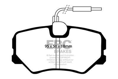 DP687 EBC Brakes Комплект тормозных колодок, дисковый тормоз