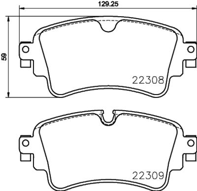 P85154X BREMBO Комплект тормозных колодок, дисковый тормоз