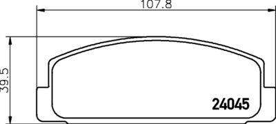 8DB355028201 HELLA Комплект тормозных колодок, дисковый тормоз