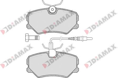 N09070 DIAMAX Комплект тормозных колодок, дисковый тормоз