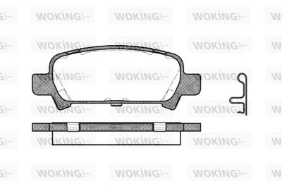 P629302 WOKING Комплект тормозных колодок, дисковый тормоз