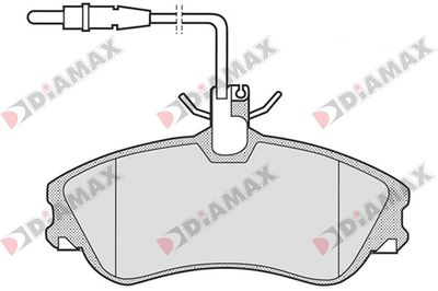 N09013 DIAMAX Комплект тормозных колодок, дисковый тормоз