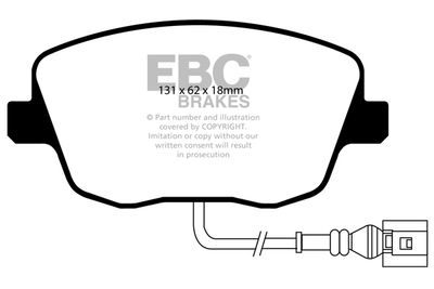 DP41479R EBC Brakes Комплект тормозных колодок, дисковый тормоз