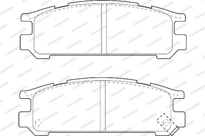 WBP21703A WAGNER Комплект тормозных колодок, дисковый тормоз