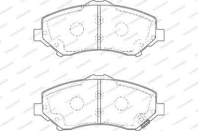 WBP24604A WAGNER Комплект тормозных колодок, дисковый тормоз