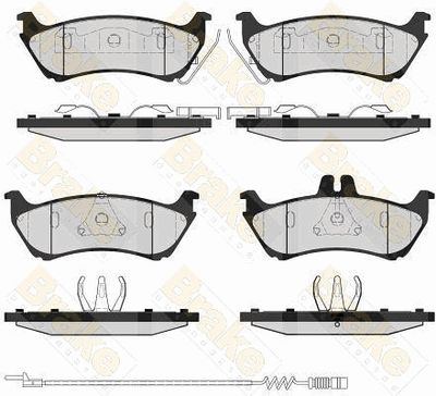 PA1637 Brake ENGINEERING Комплект тормозных колодок, дисковый тормоз