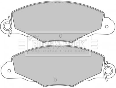 BBP1648 BORG & BECK Комплект тормозных колодок, дисковый тормоз