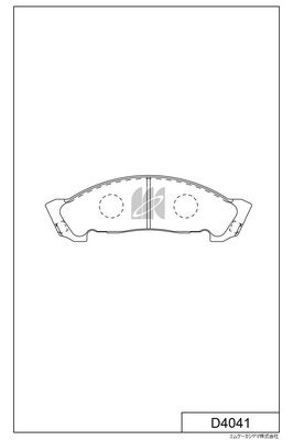 D4041 MK Kashiyama Комплект тормозных колодок, дисковый тормоз