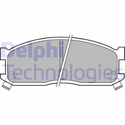 LP530 DELPHI Комплект тормозных колодок, дисковый тормоз