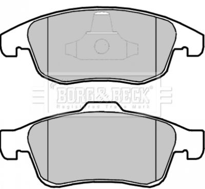 BBP2069 BORG & BECK Комплект тормозных колодок, дисковый тормоз