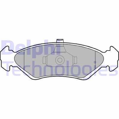 LP1603 DELPHI Комплект тормозных колодок, дисковый тормоз