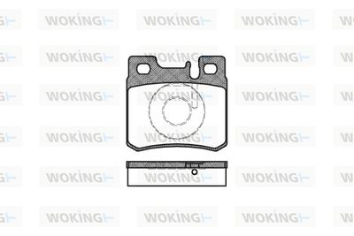 P382320 WOKING Комплект тормозных колодок, дисковый тормоз