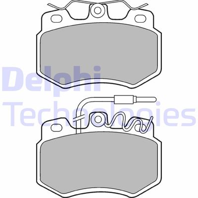 LP536 DELPHI Комплект тормозных колодок, дисковый тормоз