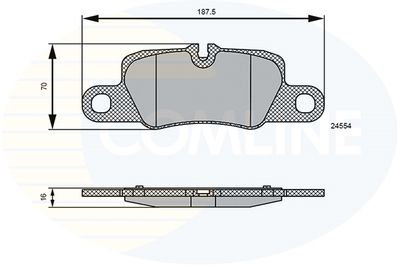 CBP06123 COMLINE Комплект тормозных колодок, дисковый тормоз