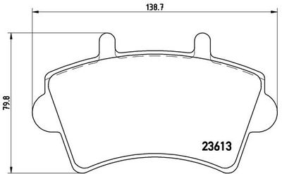 P59039 BREMBO Комплект тормозных колодок, дисковый тормоз