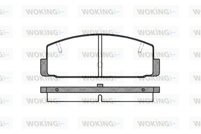 P079320 WOKING Комплект тормозных колодок, дисковый тормоз