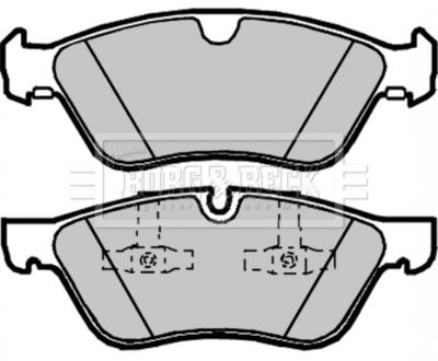 BBP2033 BORG & BECK Комплект тормозных колодок, дисковый тормоз