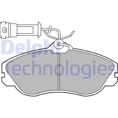 LP579 DELPHI Комплект тормозных колодок, дисковый тормоз