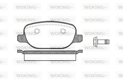 P978300 WOKING Комплект тормозных колодок, дисковый тормоз