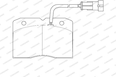 WBP29140A WAGNER Комплект тормозных колодок, дисковый тормоз