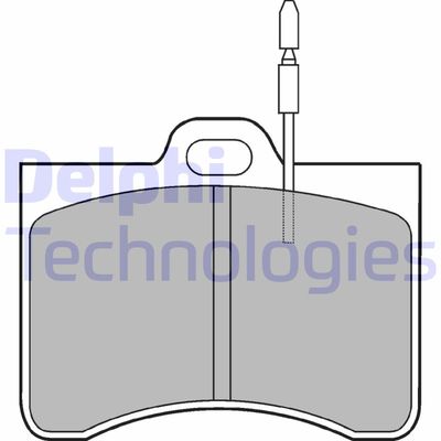 LP114 DELPHI Комплект тормозных колодок, дисковый тормоз