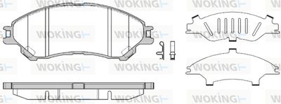 P1489302 WOKING Комплект тормозных колодок, дисковый тормоз