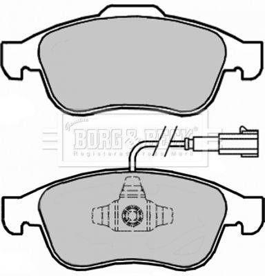 BBP2246 BORG & BECK Комплект тормозных колодок, дисковый тормоз