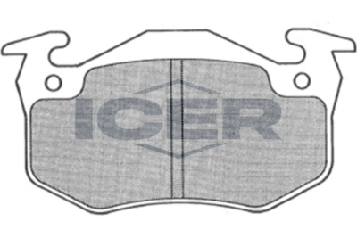 180724 ICER Комплект тормозных колодок, дисковый тормоз