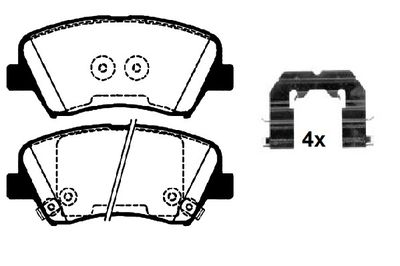 RA10350K1 RAICAM Комплект тормозных колодок, дисковый тормоз