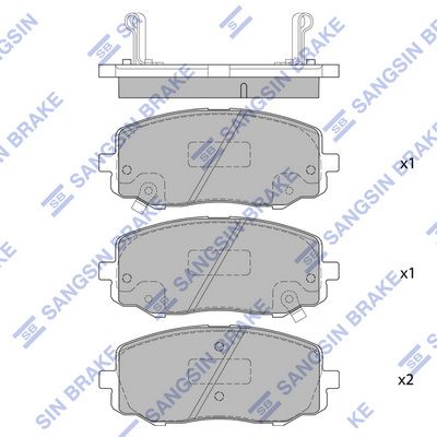 SP4106 Hi-Q Комплект тормозных колодок, дисковый тормоз