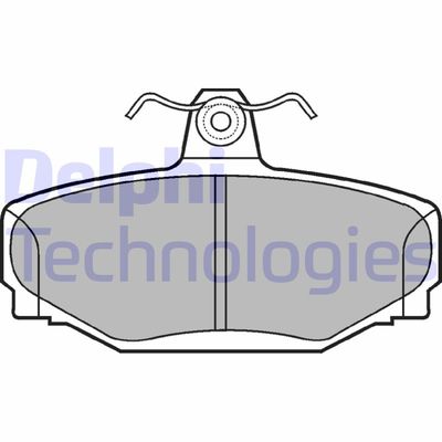 LP637 DELPHI Комплект тормозных колодок, дисковый тормоз