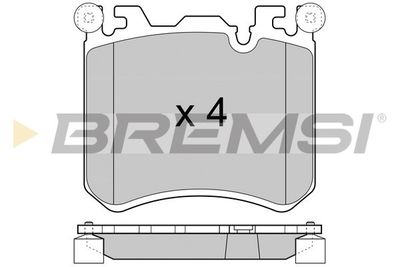 BP3419 BREMSI Комплект тормозных колодок, дисковый тормоз