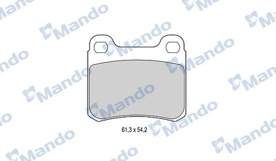 MBF015066 MANDO Комплект тормозных колодок, дисковый тормоз