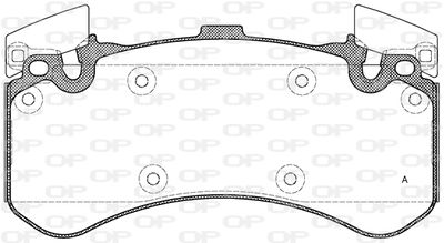 BPA146300 OPEN PARTS Комплект тормозных колодок, дисковый тормоз