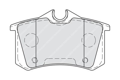 FDB4004 FERODO Комплект тормозных колодок, дисковый тормоз
