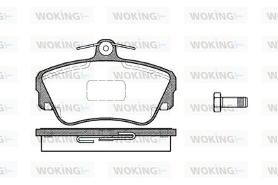 P209310 WOKING Комплект тормозных колодок, дисковый тормоз