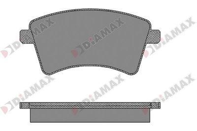 N09178 DIAMAX Комплект тормозных колодок, дисковый тормоз