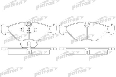 PBP670 PATRON Комплект тормозных колодок, дисковый тормоз