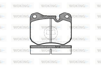 P031300 WOKING Комплект тормозных колодок, дисковый тормоз