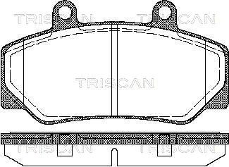 811027935 TRISCAN Комплект тормозных колодок, дисковый тормоз