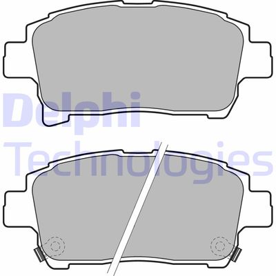 LP1896 DELPHI Комплект тормозных колодок, дисковый тормоз