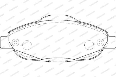 WBP24660A WAGNER Комплект тормозных колодок, дисковый тормоз