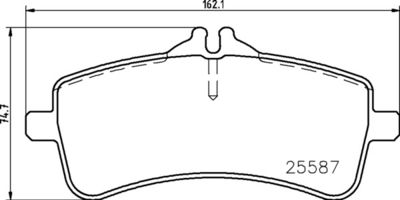 P50131 BREMBO Комплект тормозных колодок, дисковый тормоз